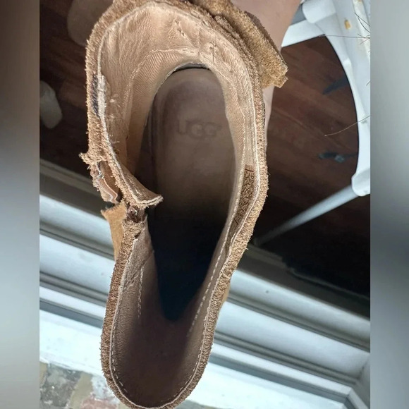 UGG Corinne Suede Boot Chestnut Size 9-SH08 - Picture 11 of 14